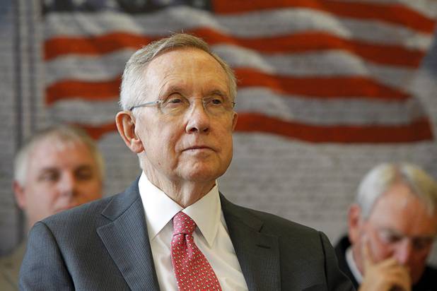 Senate Majority Leader Harry Reid attends a dedication ceremony for the VA Southern Nevada Healthcare System Las Vegas Medical Center (VASNHS) in North Las Vegas Monday, August 6, 2012.