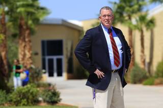 Headmaster Seth Ahlborn is seen on campus at Henderson International School Thursday, August 9, 2012.