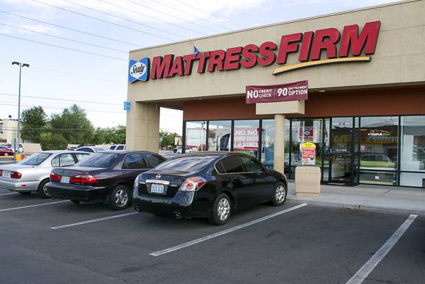 The Mattress Firm store at 3375 E. Tropicana Ave. Monday, Aug. 13, 2012.  Formerly in construction, Julian "Jay" Carrasco has received Las Vegas Chamber of Commerce awards for customer service in 2011 and 2012 and sells so many power base beds that he earned the nickname "Power Play Jay."