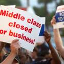 Unions Picket Against Ryan