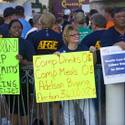 Unions Picket Against Ryan