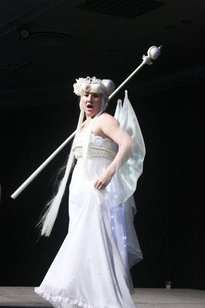 Lymleigh Soto performs during the Masquerade competition at Animegacon 2012 at LVH on Saturday, Aug. 18, 2012.