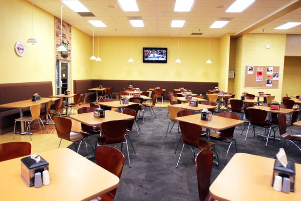 The dining commons on the campus of UNLV in Las ...
