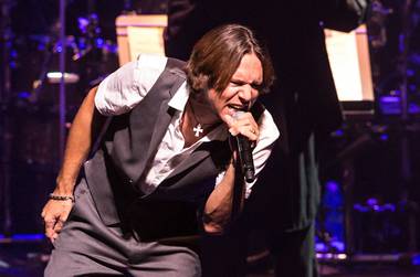 “The Symphonic Rock Show,” featuring Brody Dolyniuk, a band and 25 orchestral musicians, at Reynolds Hall in the Smith Center for the Performing Arts on Friday, Aug. 24, 2012.