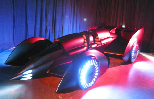 A new version of the Batmobile was unveiled at the UNLV Cox Pavillion in Las Vegas on Monday in advance of the arrival of "Batman Live" in October. "Batman Live" is a stage production that combines the classic story of comic book super hero Batman with high-flying acrobatics, pyrotechnics and an original score.