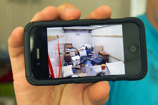 An iPhone photo shows what was left in the family moving truck after the stolen truck was recovered. The family lost nearly all their possessions when their moving truck was stolen earlier this month but the Las Vegas community helped out with donated furniture, goods and a fundraiser after their story was broadcast on KNTV-Channel 13 news, said Rebecca Lovelady, a UNLV graduate student.