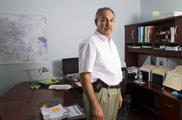 John Vellardita, executive director of the Clark County Education Association, poses in his office Wednesday, Aug. 29, 2012.