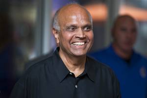  Neonopolis' Rohit Joshi during the opening of the ShoeZeum in downtown Las Vegas, Thursday, August 30, 2012. His investment group, Wirrulla Hayward, paid $25 million for the 250,000-square-foot mall in 2006. 