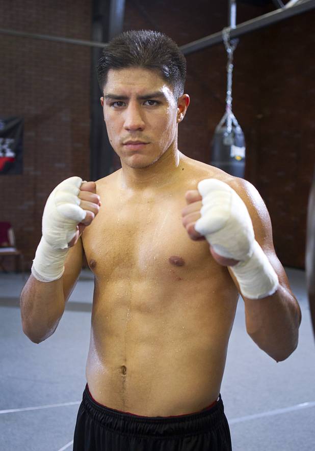Las Vegan welterweight boxer Jessie Vargas poses after a workout at Top Rank Gym Tuesday Sept. 4, 2012. Vargas will fight Aron Martinez of Los Angeles at the Hard Rock Hotel on Thursday, September 13.