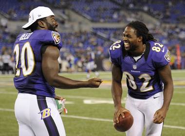 Ed Reed and Torrey Smith