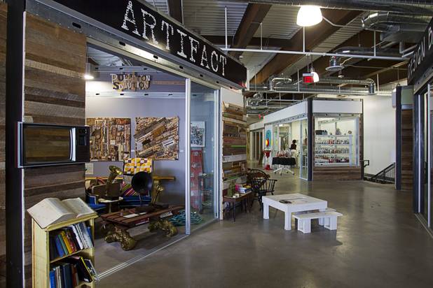 A view of the Artifact boutique in The Market LV portion of Tivoli Village Thursday, Sept. 6, 2012. The shop specializes in recycled, up cycled and re-purposed items.