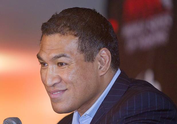 Ray Seto president of the World Series of Fighting league, speaks during a news conference at the Planet Hollywood Live theater (formerly the Theatre for the Performing Arts) at Planet Hollywood Thursday, Sept. 6, 2012. The new mixed martial arts league will debut with a fight card broadcast on NBC at the theater on Nov. 3.