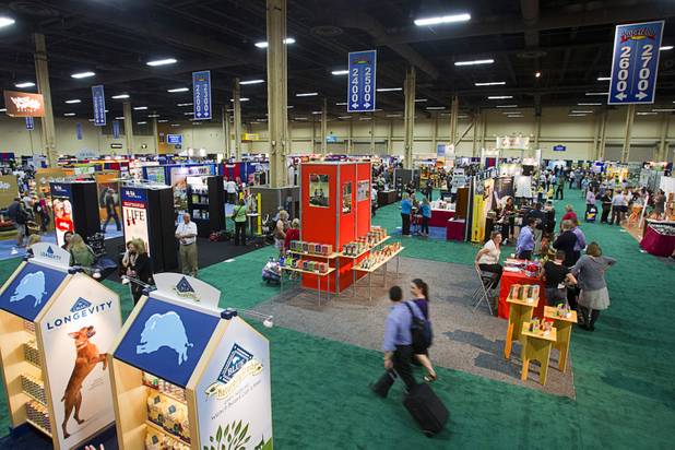 A view of the SuperZoo, a trade show for the pet industry, at the Mandalay Bay Convention Center Tuesday, Sept. 11, 2012.