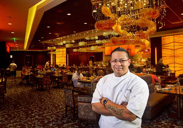 Chef de cuisine Gerald Chin poses at the Wicked Spoon buffet in the Cosmopolitan Tuesday, Sept. 18, 2012.