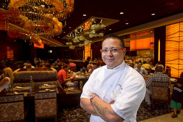 Chef de cuisine Gerald Chin poses at the Wicked Spoon buffet in the Cosmopolitan Tuesday, Sept. 18, 2012.