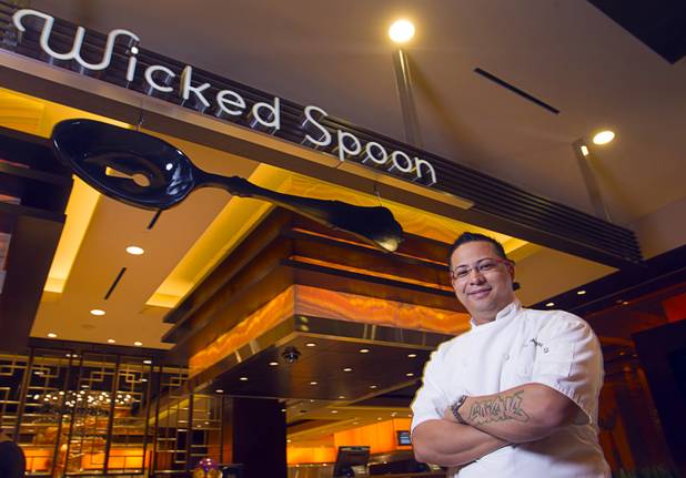 Chef de cuisine Gerald Chin poses at the Wicked Spoon buffet in the Cosmopolitan Tuesday, Sept. 18, 2012.
