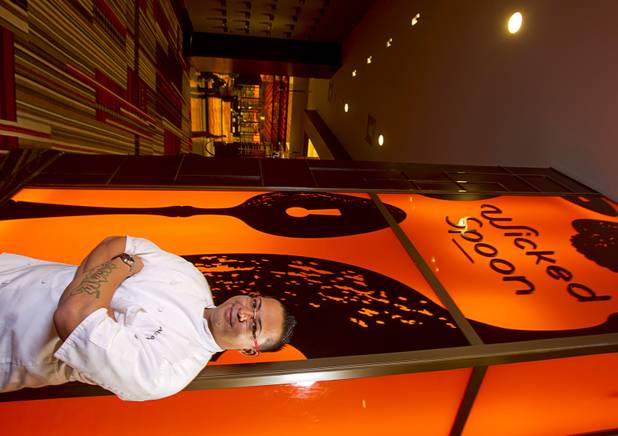 Chef de cuisine Gerald Chin poses at the Wicked Spoon buffet in the Cosmopolitan Tuesday, Sept. 18, 2012.