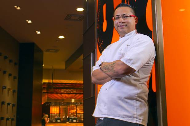 Chef de cuisine Gerald Chin poses at the Wicked Spoon buffet in the Cosmopolitan Tuesday, Sept. 18, 2012.