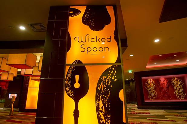 Signage at the Wicked Spoon buffet in the Cosmopolitan Tuesday, Sept. 18, 2012.