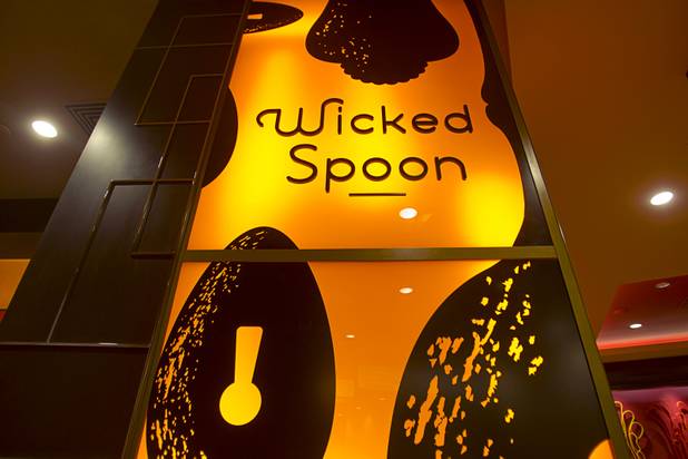 Signage at the Wicked Spoon buffet in the Cosmopolitan Tuesday, Sept. 18, 2012.