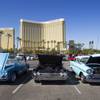 Classic cars are displayed in the parking lot of the Mandalay Bay after a classic car parade on the Las Vegas Strip Wednesday, Sept. 19, 2012. The annual parade serves as a kick-off to the Barrett-Jackson Las Vegas auto auction at the Mandalay Bay. 