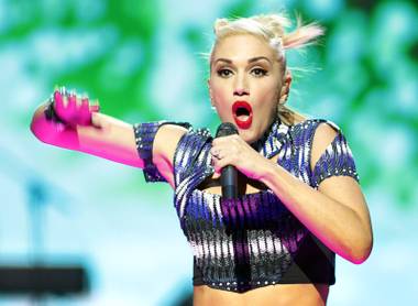 Gwen Stefani of No Doubt performs during the 2012 iHeartRadio Music Festival at MGM Grand Garden Arena on Friday, Sept. 21, 2012.