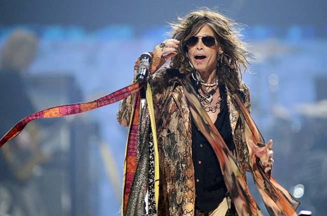 Steven Tyler of Aerosmith performs during second day of the 2012 iHeartRadio Music Festival at the MGM Grand Garden Arena in Las Vegas, Nevada September 22, 2012.