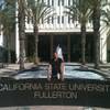 Valley High School basketball player Daniel Young on his recruiting trip to Cal-State Fullerton.