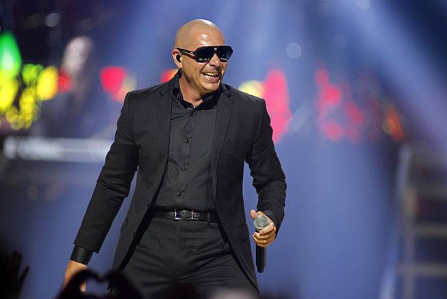 Pitbull performs during second day of the 2012 iHeartRadio Music Festival at the MGM Grand Garden Arena in Las Vegas, Nevada September 22, 2012.
