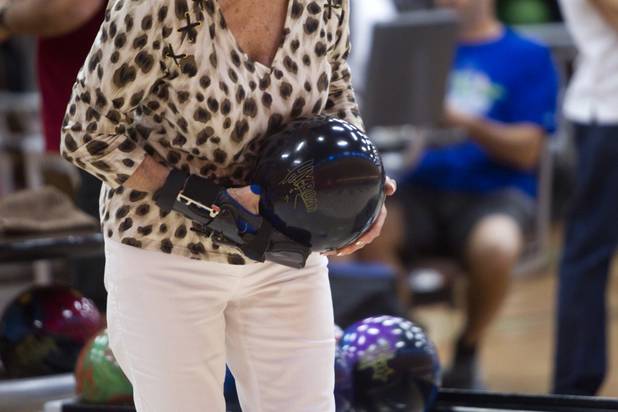 Bowler Irma Wenzel, 79, prepares to bowl at Red Rock Lanes in the Red Rock Resort Wednesday, Oct. 3 2012. Wenzel was recognized Wednesday for bowling a perfect game at the bowling center on Sept. 26.