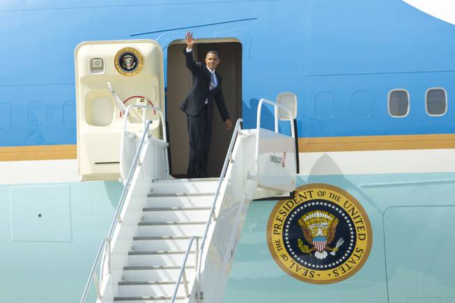 Obama departure: Oct. 3, 2012