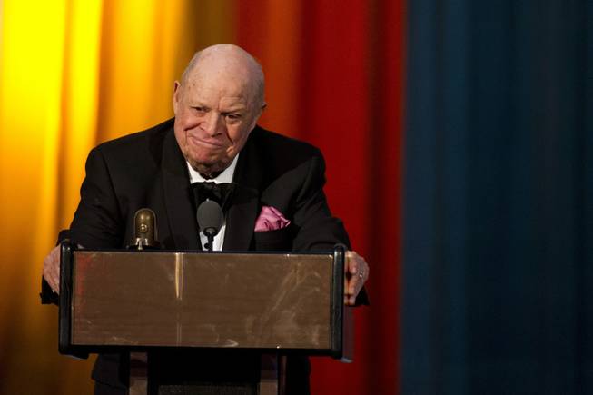 Don Rickles appears onstage at The 2012 Comedy Awards in New York, Saturday, April 28, 2012. 