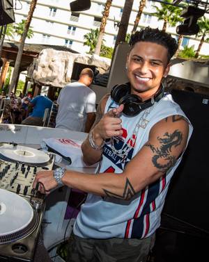 DJ Pauly D spins at Rehab in the Hard Rock Hotel on Sunday, Oct. 7, 2012.