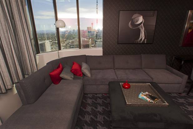 A renovated suite is shown at the D Las Vegas in downtown Las Vegas Tuesday, Oct. 9, 2012. The casino, formerly Fitzgeralds, is celebrating it's rebranding and renovation with festivities this weekend.