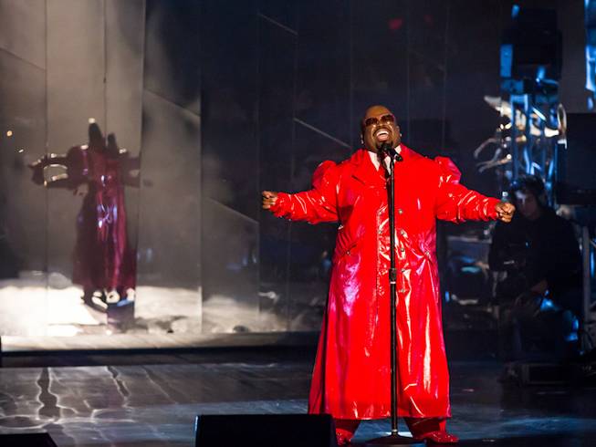 The "CeeLo and Friends" Christmas show and Keep Memory Alive fundraiser featuring CeeLo Green (pictured here), Rod Stewart, the Muppets and "The Voice" contestants at Peepshow Theater in Planet Hollywood on Wednesday, Oct. 10, 2012.