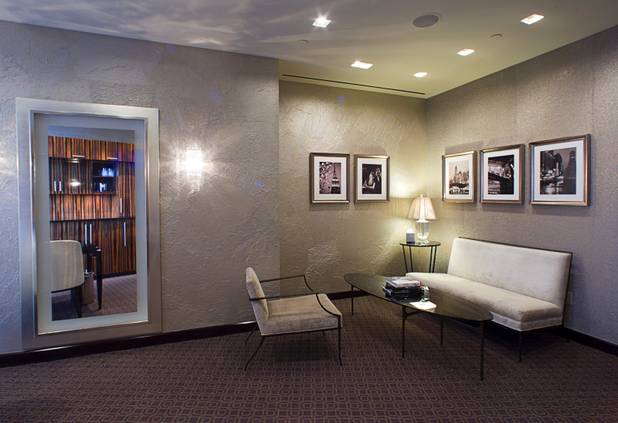 A private lounge is shown on the second level of Tiffany and Co. in the Crystals retail mall Monday, Oct. 15, 2012. The room is sometimes used for proposals, said Peter Sinibaldi, group director for the Las Vegas Tiffany stores.
