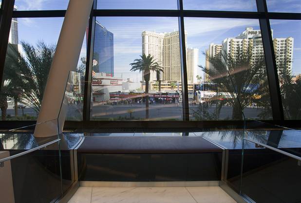 A bench with a view of the Las Vegas Strip is one of the areas that is used for proposals at Tiffany and Co., said said Peter Sinibaldi, group director for the Las Vegas Tiffany stores.