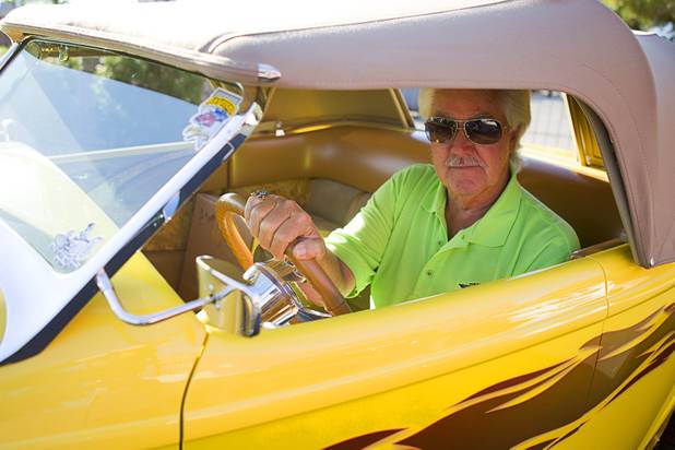 Dee Barnes leaves in his 1932 Ford street rod after a Breakfast Club of Automotive Enthusiasts weekly meeting at the T-Bird Restaurant and Lounge, 9465 South Eastern Avenue, Wednesday, Oct. 17, 2012.