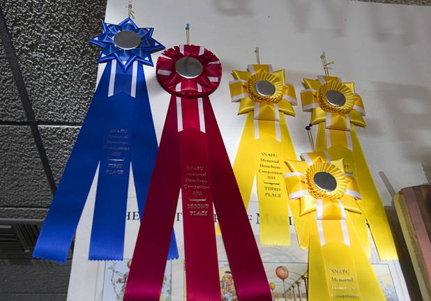 Awards for homebrew are displayed on the wall at Vegas Homebrew & Winemaking, 5140 W. Charleston Blvd., Thursday, Oct. 18, 2012.