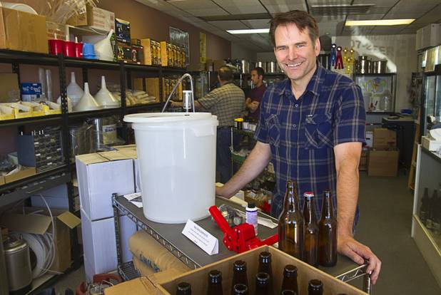 Owner Steve Berg poses in Vegas Homebrew & Winemaking, 5140 W. Charleston Blvd., Thursday, Oct. 18, 2012.