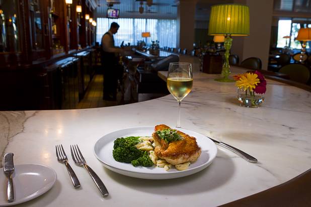 Free Range Half Roasted Chicken entree on the bar at the Vintner Grill, 10100 W. Charleston Blvd., in Summerlin Sunday, Oct. 21, 2012.