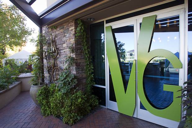 The entrance to the Vintner Grill, 10100 W. Charleston Blvd., in Summerlin Sunday, Oct. 21, 2012.