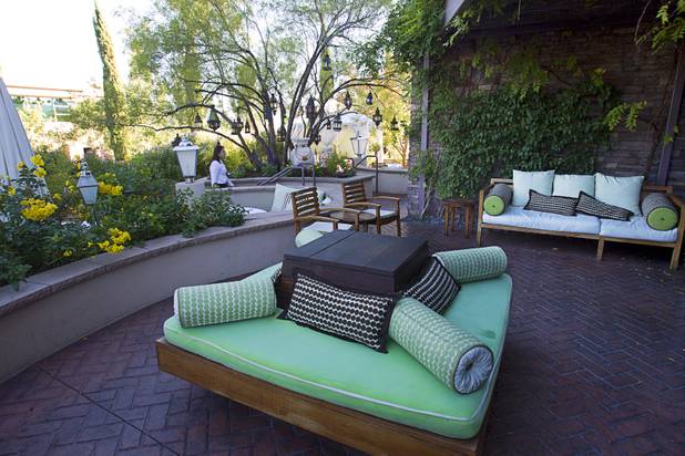 The patio at the Vintner Grill, 10100 W. Charleston Blvd., in Summerlin Sunday, Oct. 21, 2012.