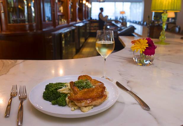 Free Range Half Roasted Chicken entree on the bar at the Vintner Grill, 10100 W. Charleston Blvd., in Summerlin Sunday, Oct. 21, 2012.