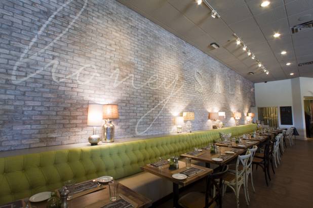 A view of a dining area at Honey Salt, a new restaurant at 1031 S Rampart Blvd, Monday, Oct. 22, 2012.