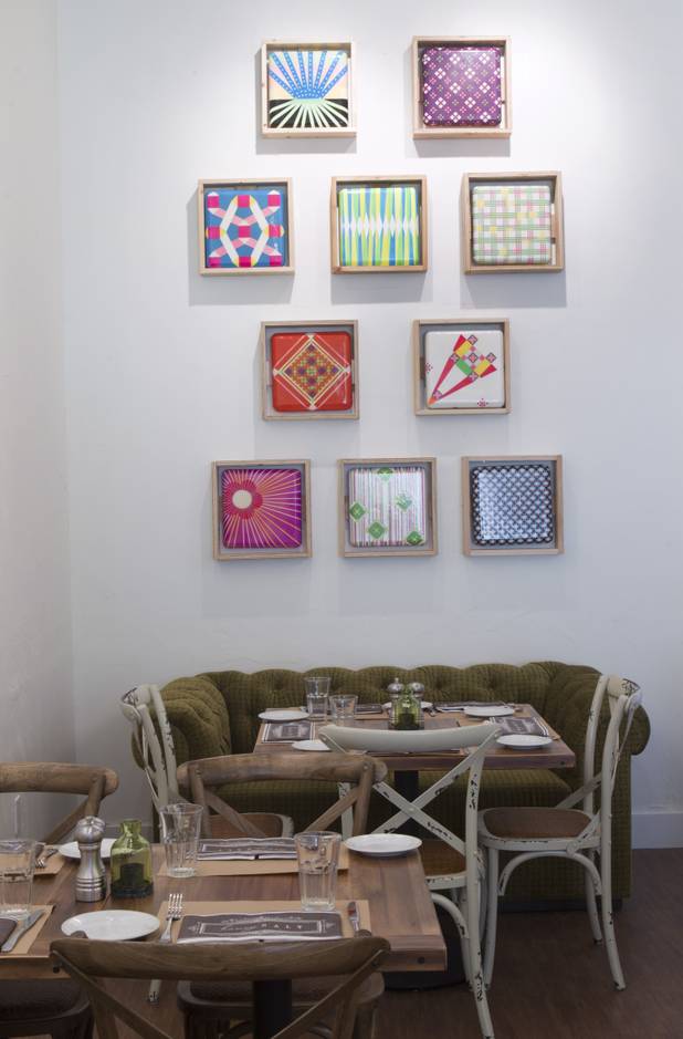 A view of a dining area at Honey Salt, a new restaurant at 1031 S Rampart Blvd, Monday, Oct. 22, 2012.