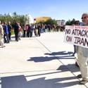 Supporters Line Up For Romney