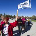 Supporters Line Up For Romney
