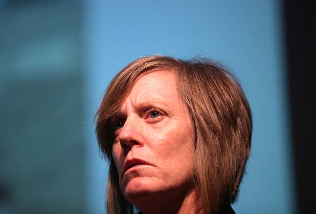 Andrea Swanson, the parent of a sex trafficking victim, speaks ...