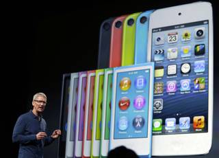 Apple CEO Tim Cook speaks during an event to announce new products in San Jose, Calif., Tuesday, Oct.  23, 2012. 